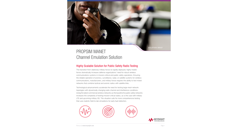 PROPSIM MANET Channel Emulation Solution